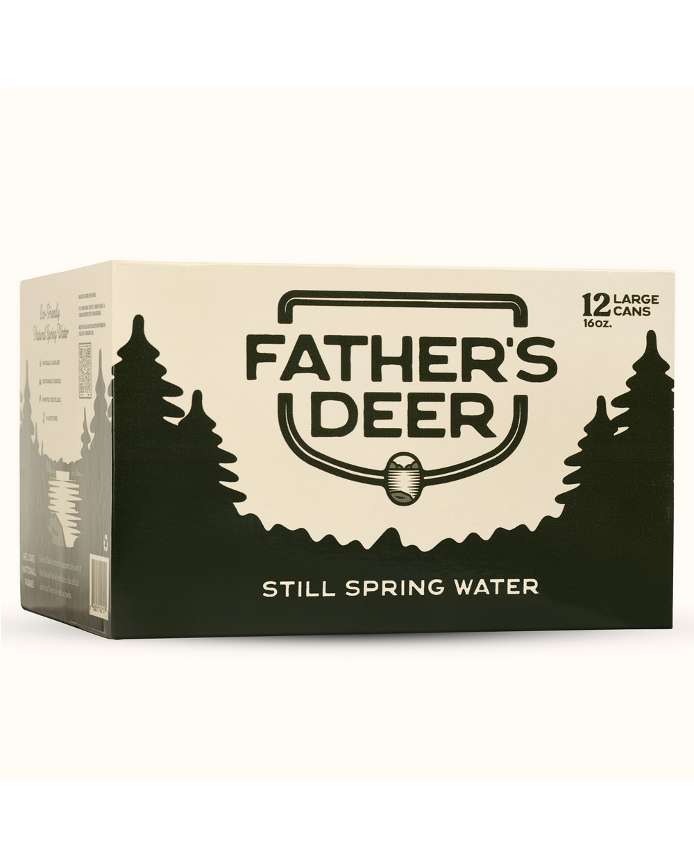 Father's Deer - Natural Spring Water 12-Pack - 16oz cans